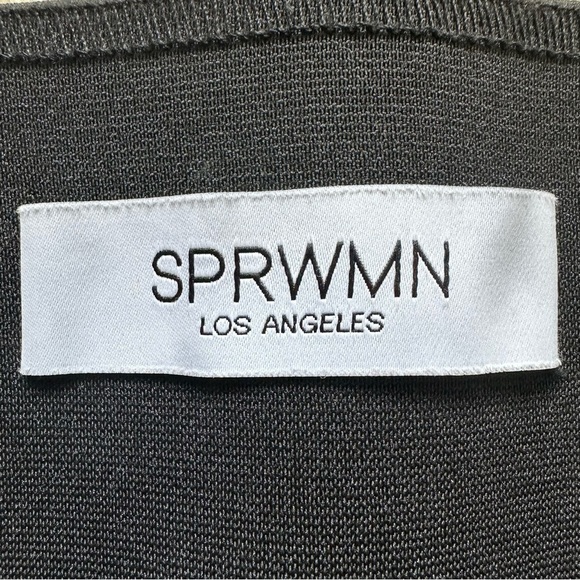 Sprwmn Pants Corduroy Ankle Flare Pull On Elastic Waist Cropped Beige M - Picture 8 of 12